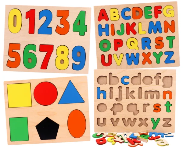 ABC & 123 Wooden Puzzle for kids - Image 4