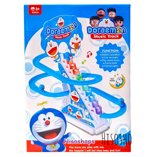 Musical Doraemon Track Set for Kids with 3 Small doraemon - Image 3