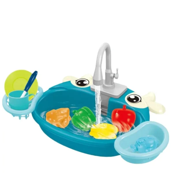 Educational Kitchen Electric Dishwasher Sink Playset - Image 3