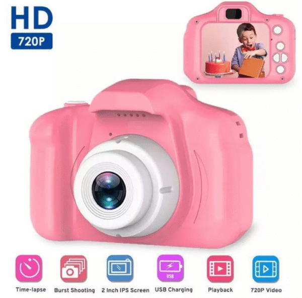 Kids Digital Video Camera 1080P Mini Camera HD 2 inch Screen - Image 4