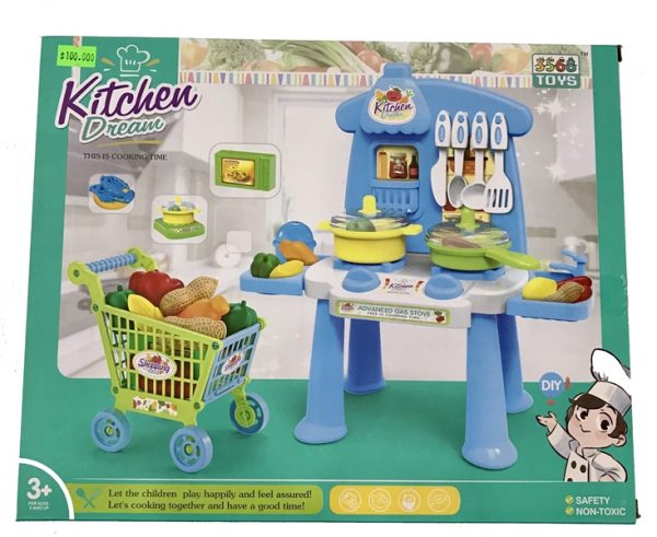 Diy Kitchen Set With Food Cart For Girl - Image 4