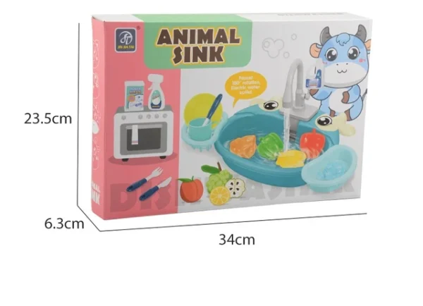Educational Kitchen Electric Dishwasher Sink Playset - Image 5