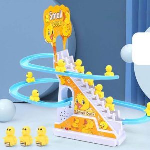 Small Duck Climbing Stairs Toy For Kids with 3 ducks