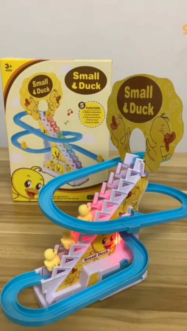 Small & Duck" climbing stairs and slide toy - Image 2