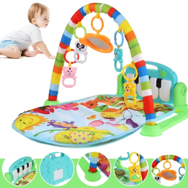 Baby Kick and Play Piano Gym Mat Rack Music - Image 3