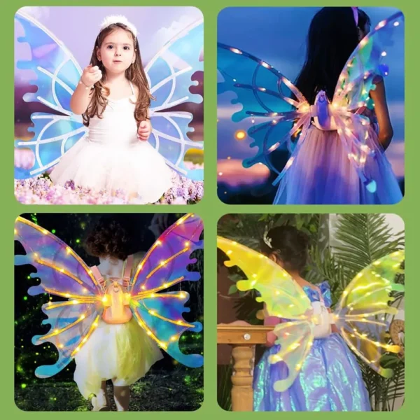 Butterfly Wings With Light And Music