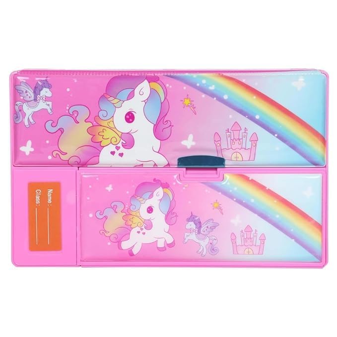 Multifunctional Jumbo Dual Side Magnetic Pencil Box with Calculato - Image 3