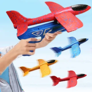 2 in 1 EPP Foam Airplane Launcher - Outdoor Glider Toy