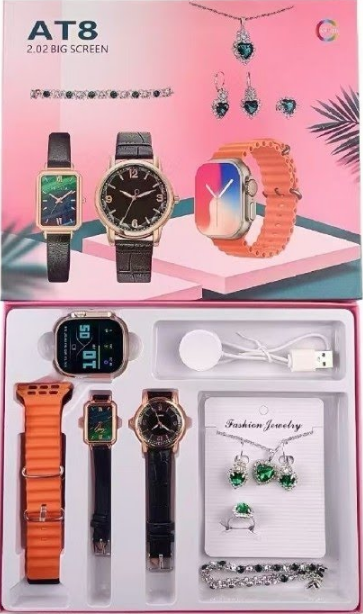 A89 Plus Watches Gift Jewelry Box Two Watches Necklace Ring - Image 5