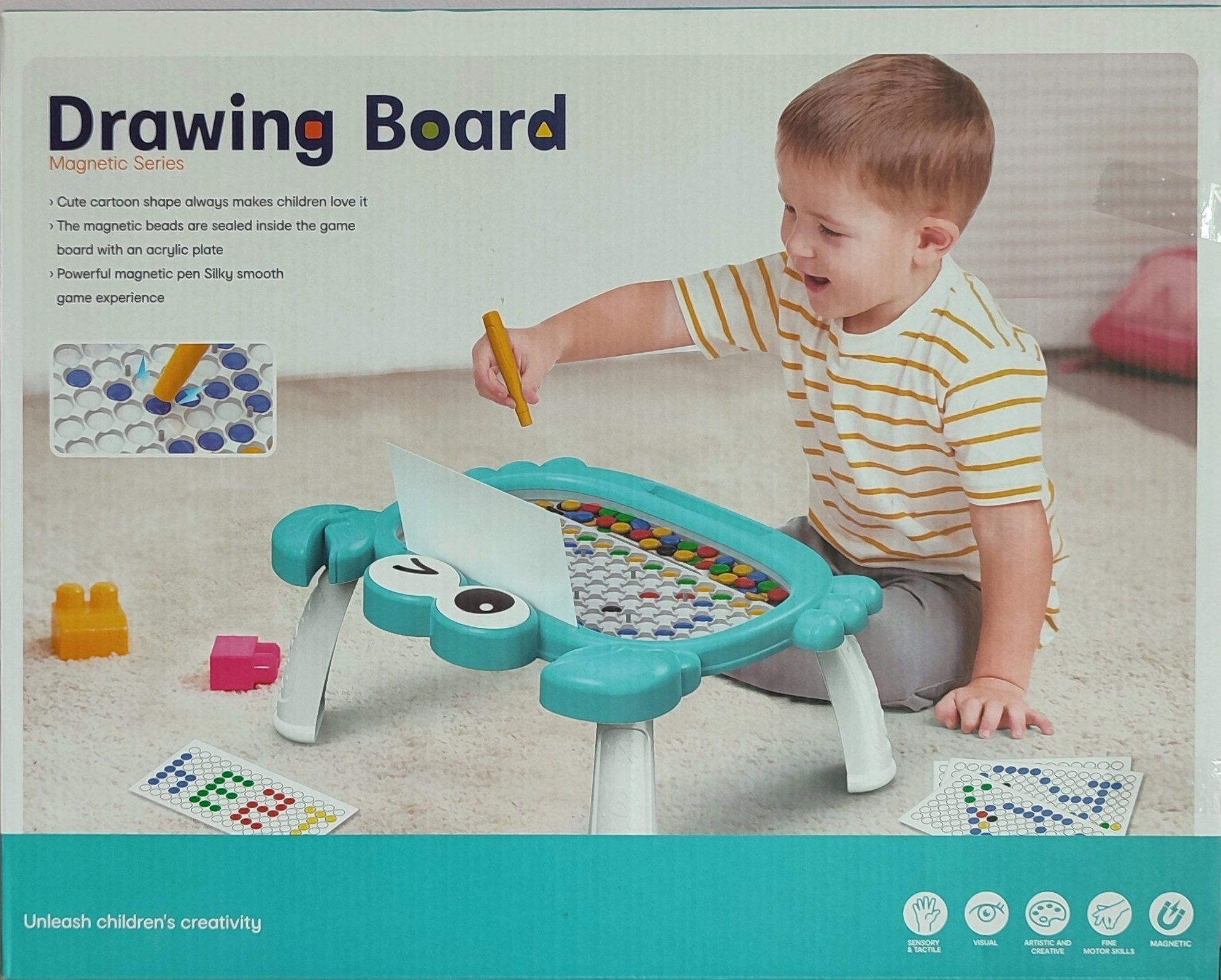 Magnetic Beads Doodle Drawing Board – Random Colour