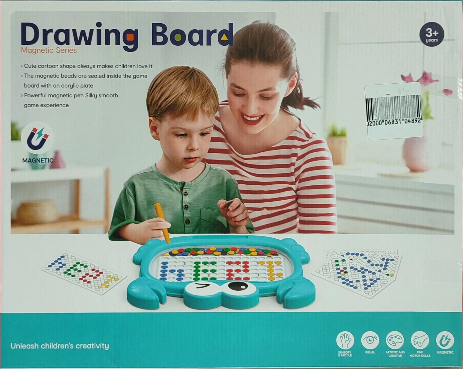 Magnetic Beads Doodle Drawing Board – Random Colour - Image 2