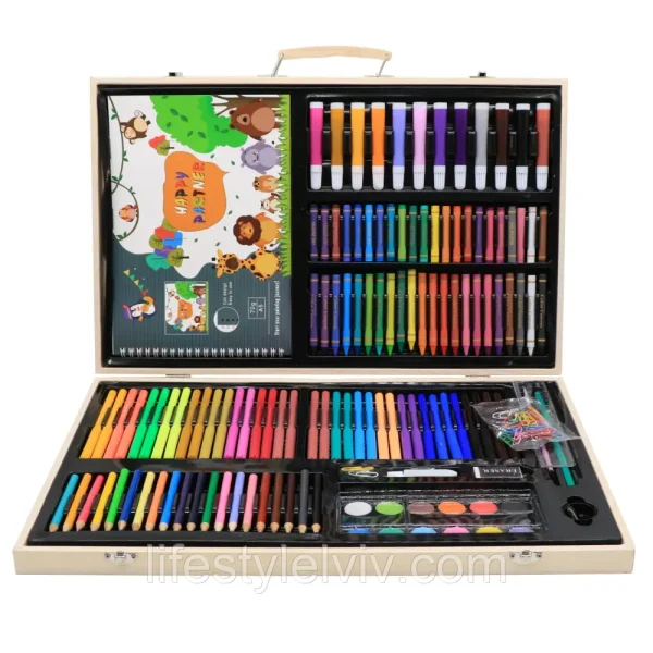 198 PCS Premium Kids Colouring Sets - Shooter.pk