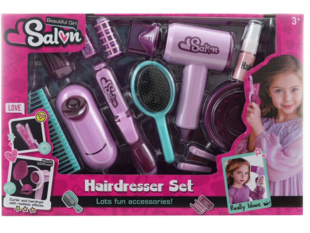 7PCS Hairdressing tool set with hair dryer brush