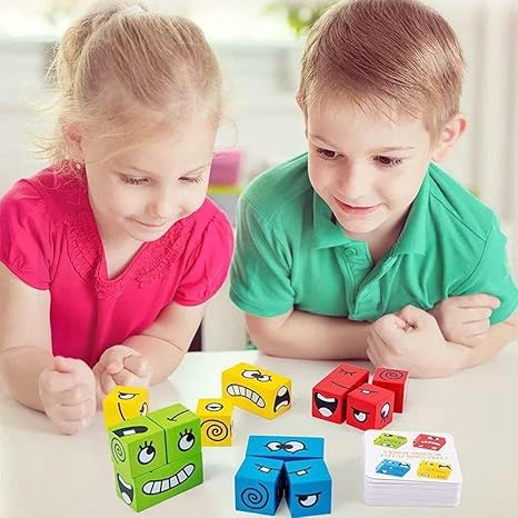 Face Changing Magic Cube Game - Building Blocks