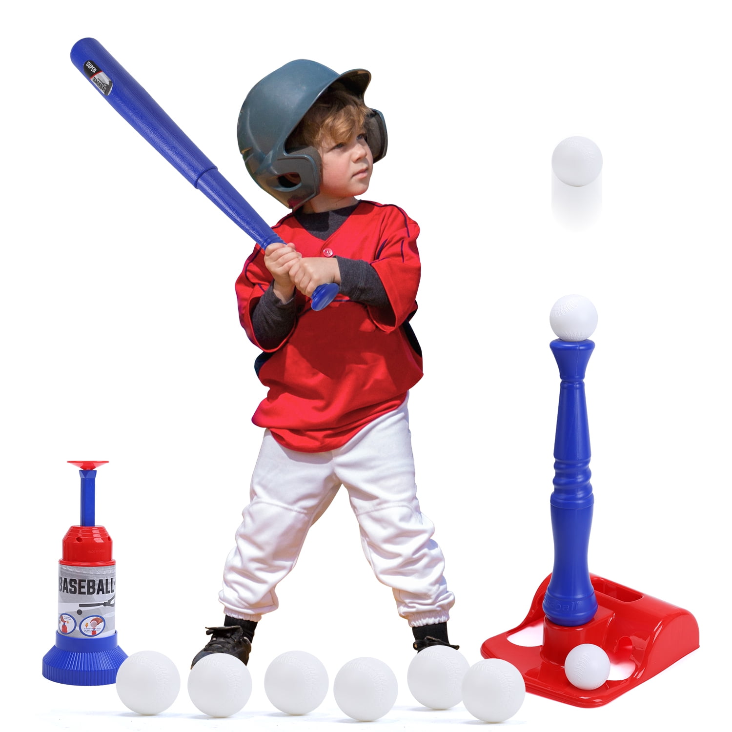 Baseball Set for Toddler with Bat & 6 Balls