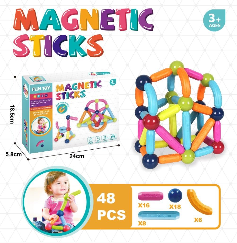 Magnetic Sticks 25 | 28 | 36 | 48 | 62 | 84 piece