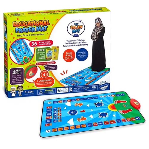 Educational Islamic Prayer Mat for Kids