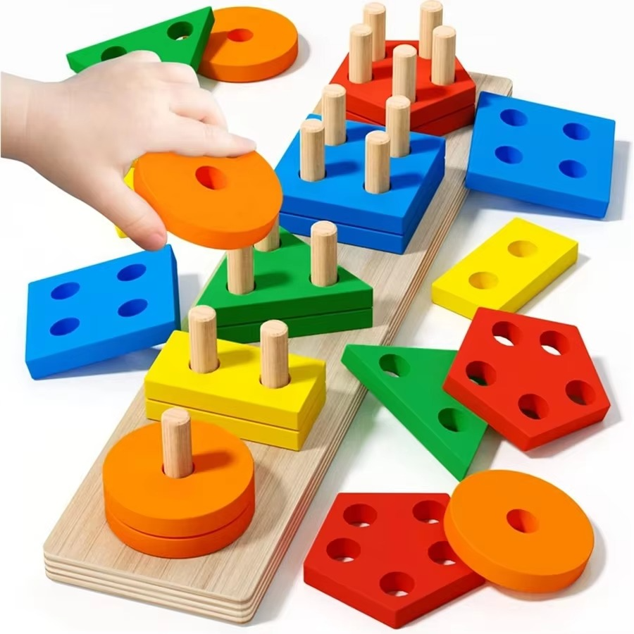 5 in 1 Wooden Learning Toy for Kids