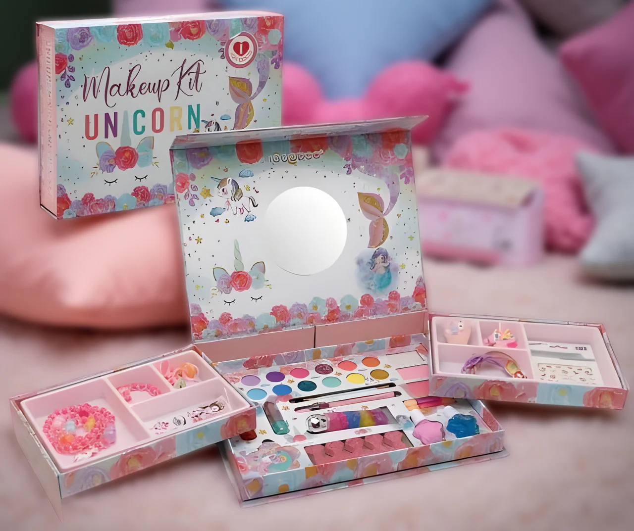 41 PCS GIRLS UNICORN MAKEUP KIT