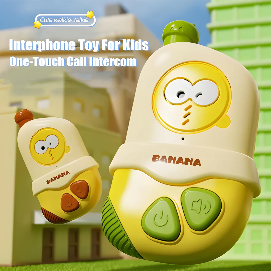 Cute Banana Shaped Walkie Talkie Set For Kids