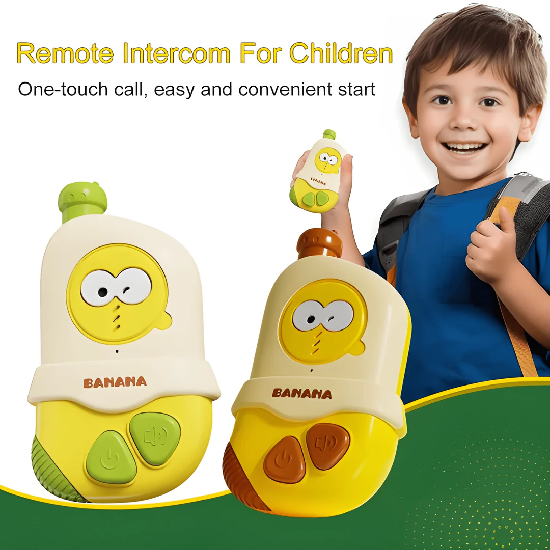Cute Banana Shaped Walkie Talkie Set For Kids