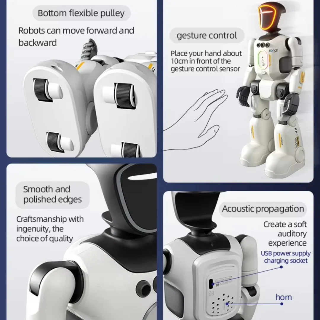 AI INTELLIGENT ROBOT WITH DANCING AND LIGHT EFFECT FOR KIDS