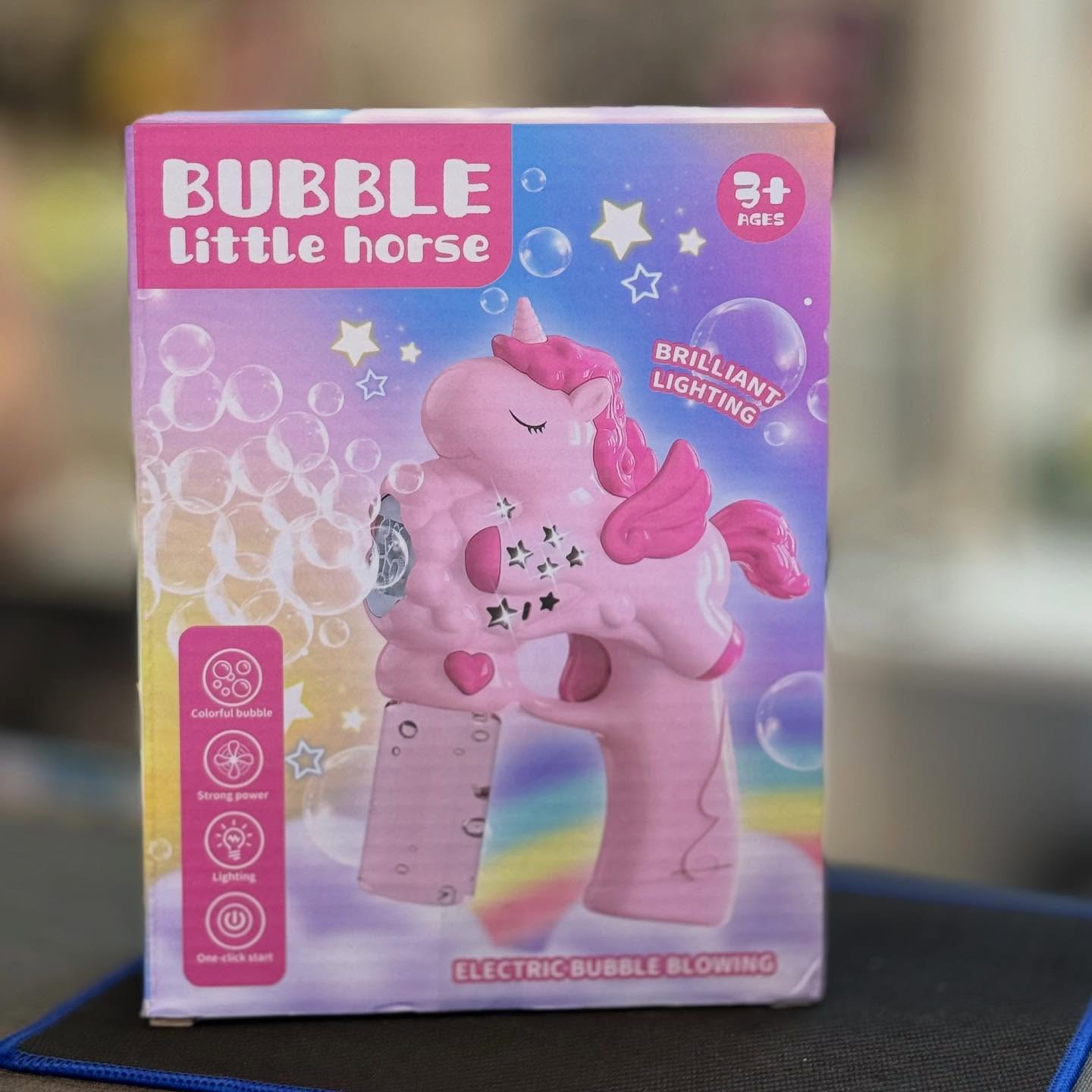 Unicorn Pony Bubble Machine Space Bubble Gun