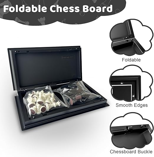 Foldable Magnetic Chess Board