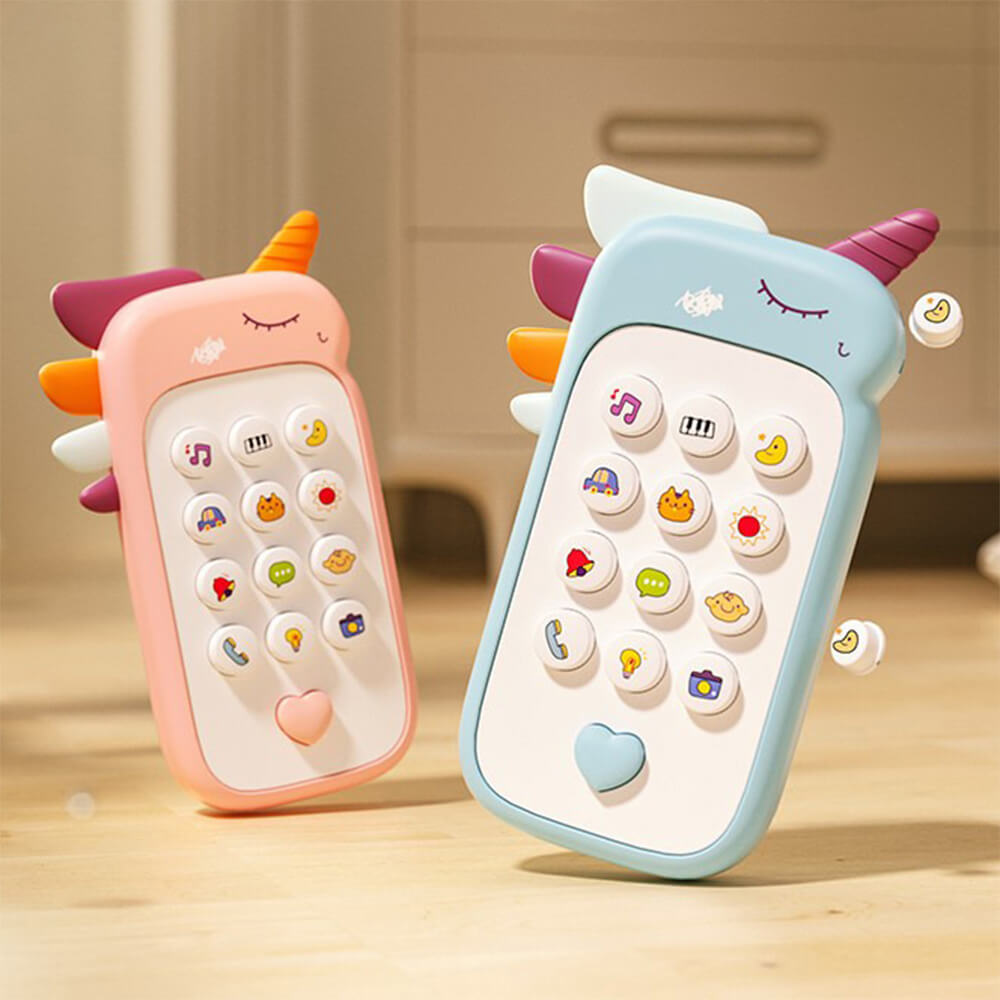 Unicorn Fun Baby Mobile Phone Toy Light Sound Battery Powered