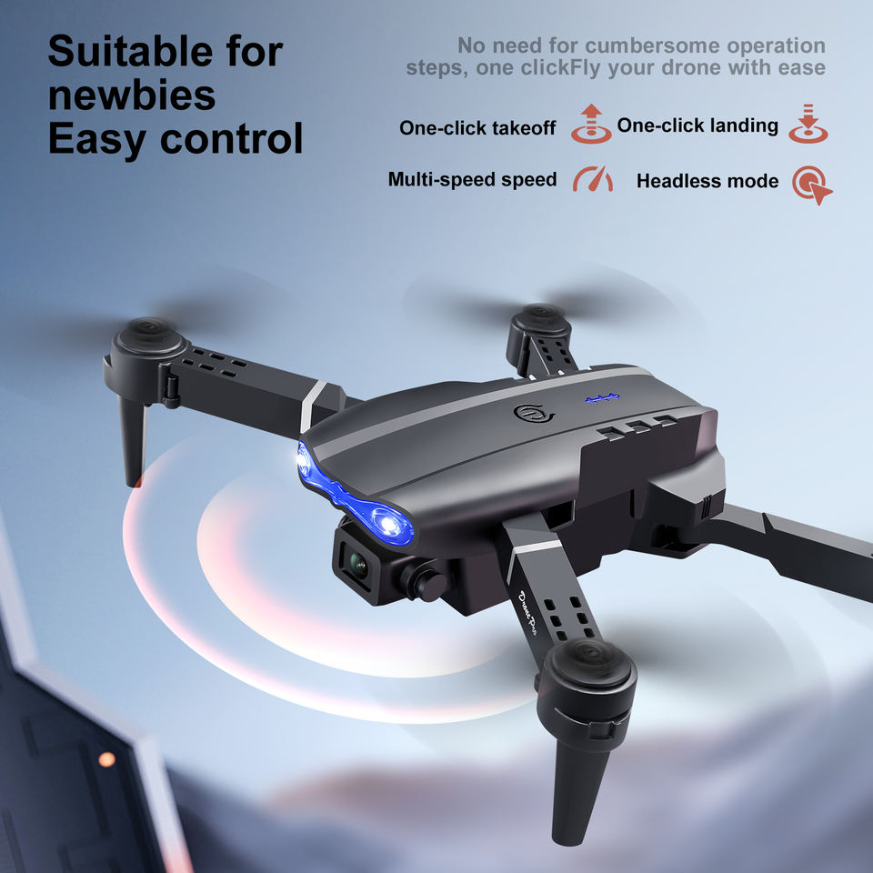 E88 Max Foldable Drone with LCD 1080p Camera