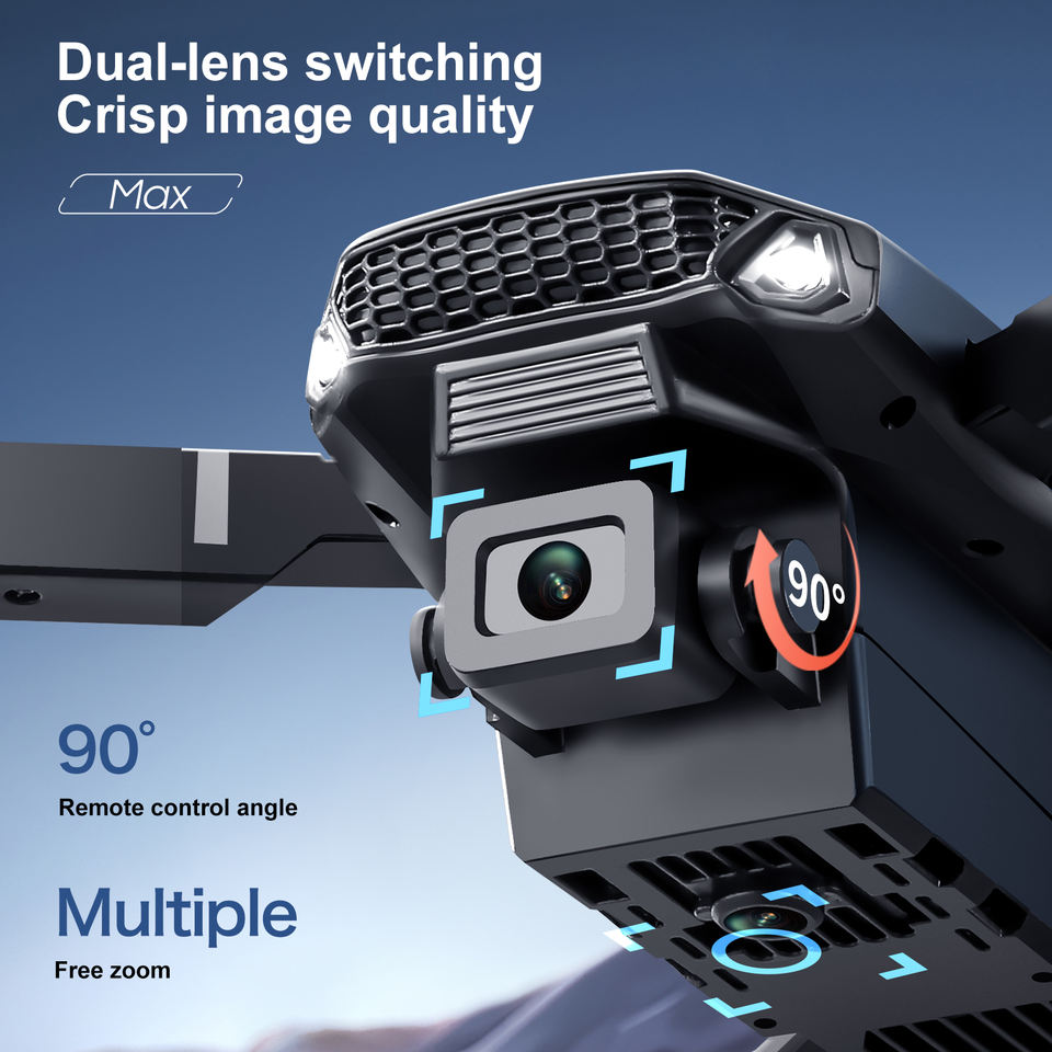 E88 Max Foldable Drone with LCD 1080p Camera