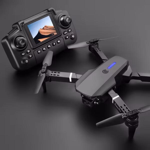 E88 Max Foldable Drone with LCD 1080p Camera