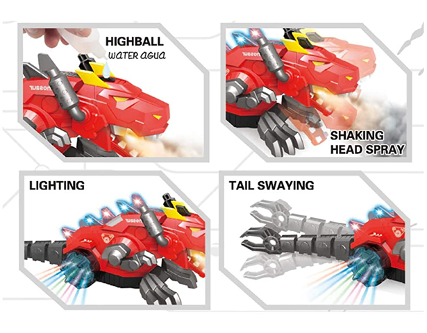 Mechanical Robotic Dragon  with fire Breathing Water Spray