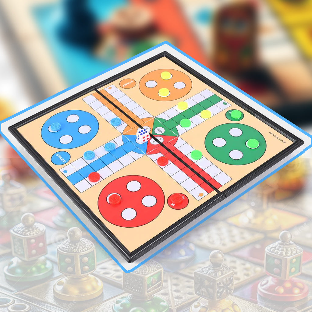 Magnetic Foldable Ludo Game For Kids