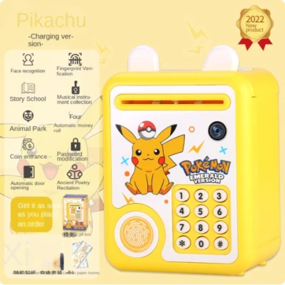 Children's Money bank with password and Fingerprint, electronic ATM