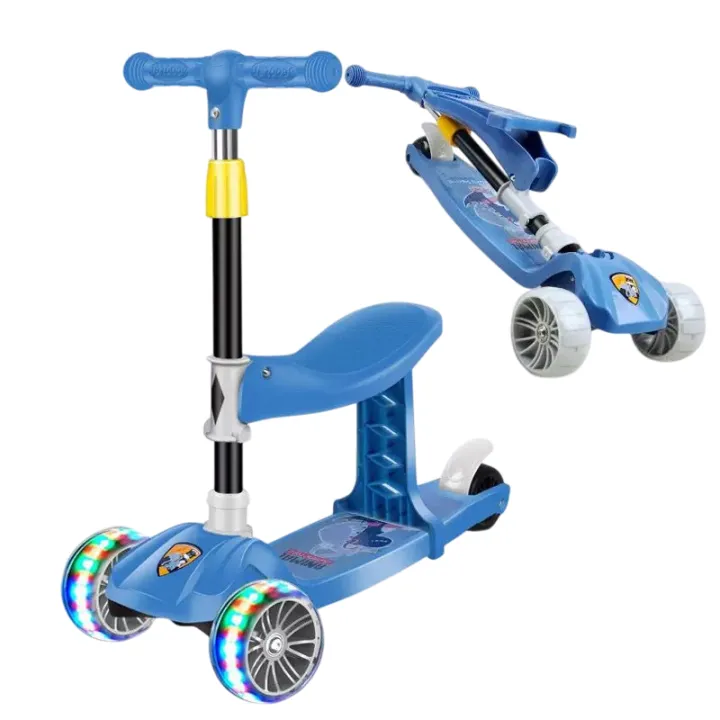 2 in 1 Foldable Scooty With light for kids