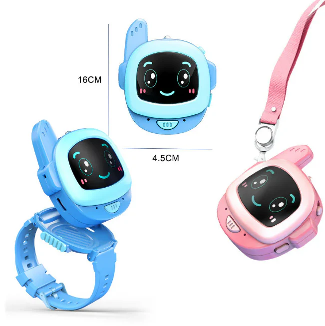 2Pcs Kids Electric Walkie Talkie Watch