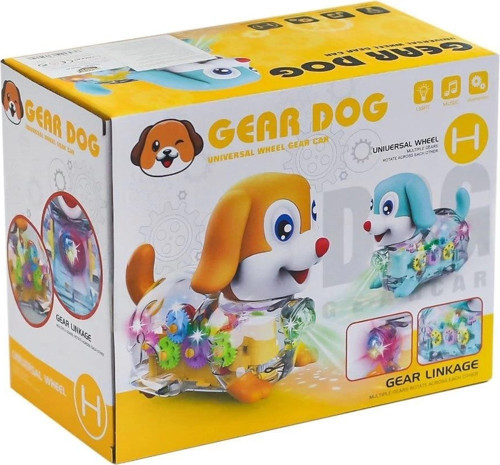 Battery Operated Plastic Dog Toy for Kids With Light Sound