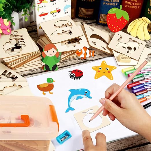 Creative Drawing Wooden Toys Kit