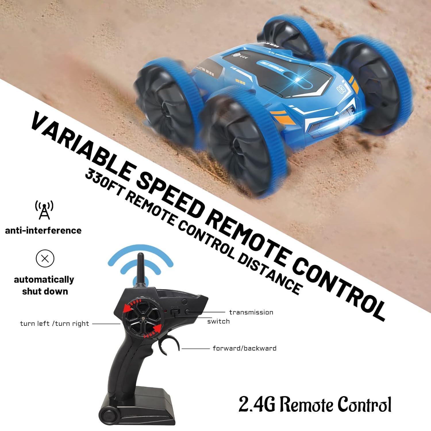 Remote Control Stunt Car With Drifting Feature
