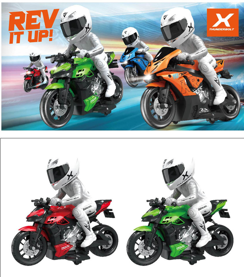 RC Motorcycle Remote Control Stunt Drift Bike Racing Vehicle