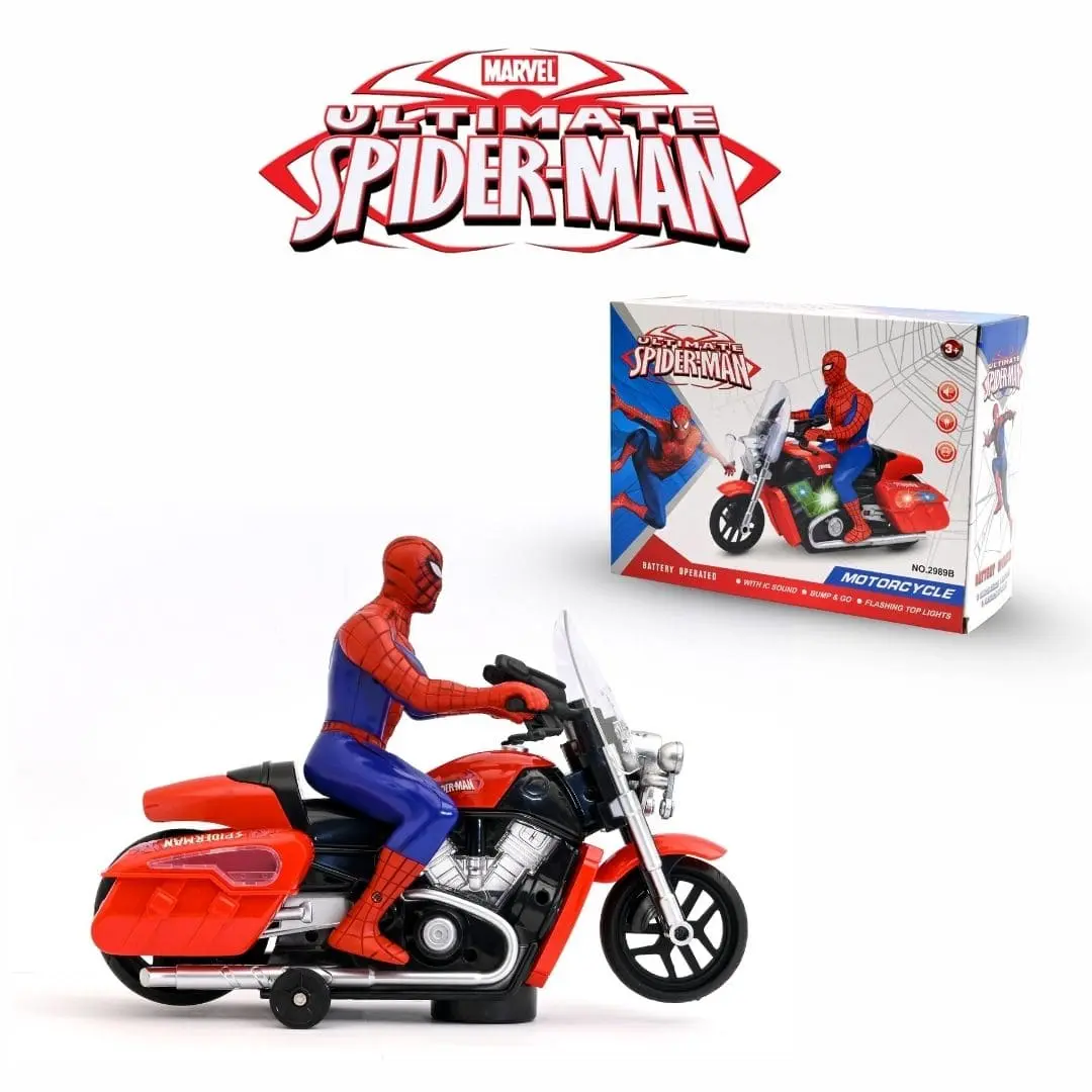 Spider Bike Toy With 3D Lights And Music