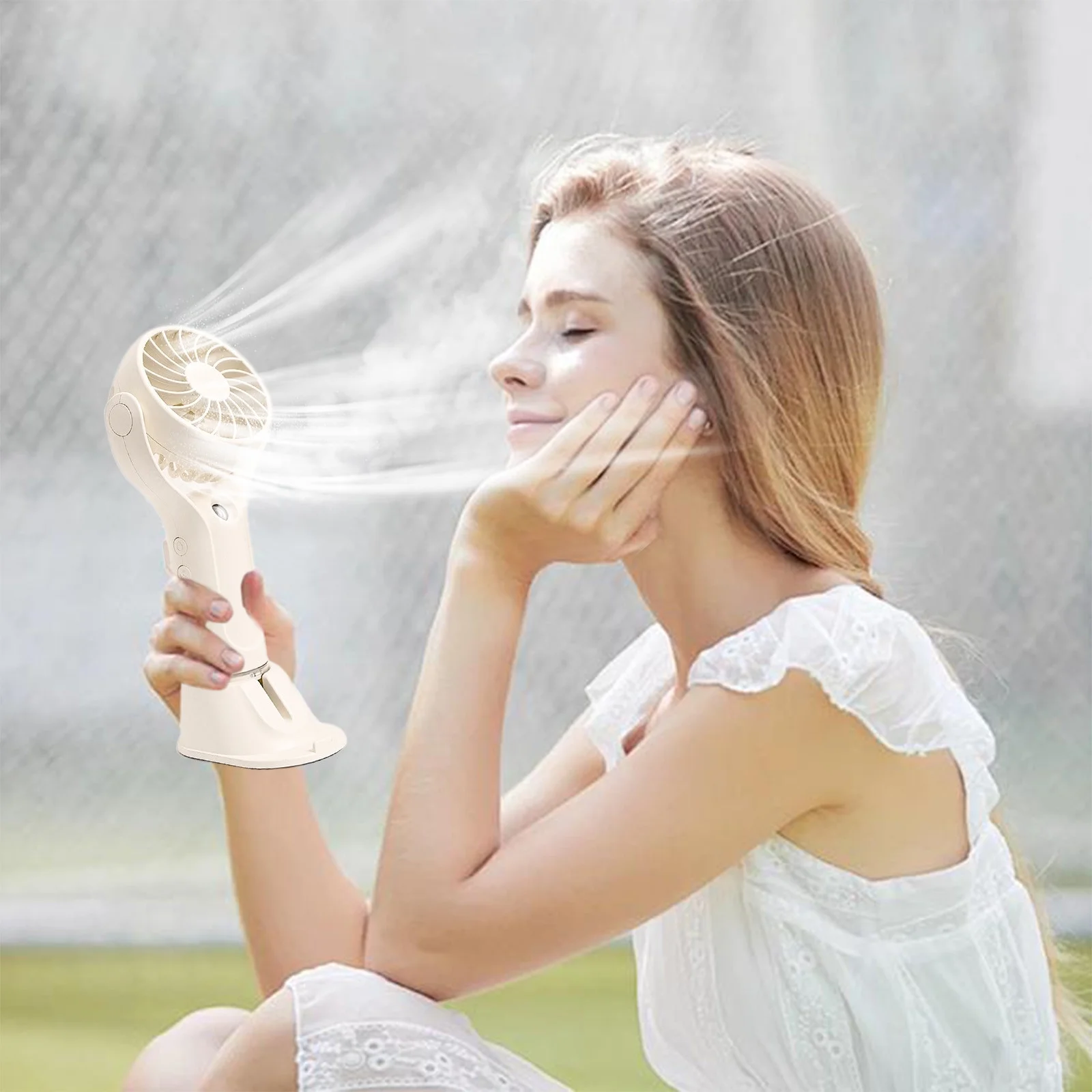 Rechargeable Mini Handheld Spray Fan