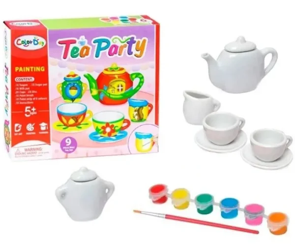 Tea party tea painting set toy-Tea Party set for kids