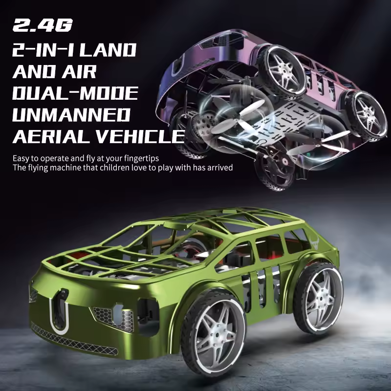 2in1 RC Mini Flying Car & Drone With Lights