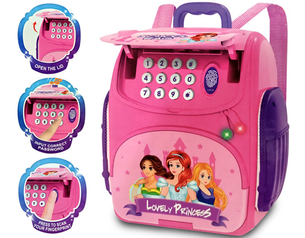 ATM Money Saving Bank With Fingerprint | School Bag