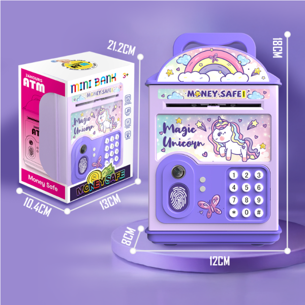 Unicorn Money Bank Atm Machine with fingerprint and password