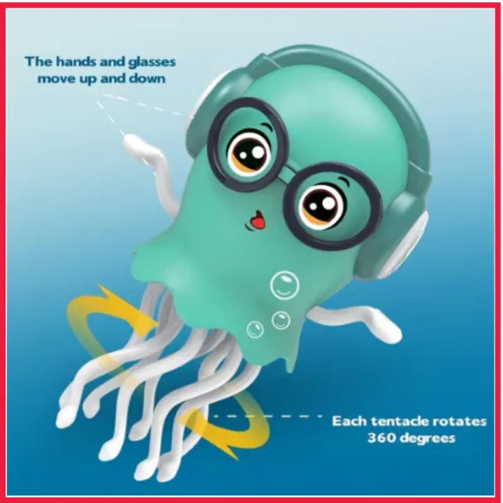 Twist Jellyfish Toy for Kids | Dancing Music Jellyfish with LED Lights