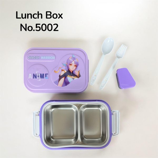 ANIME Character Stainless Steel Lunch Box for Kids
