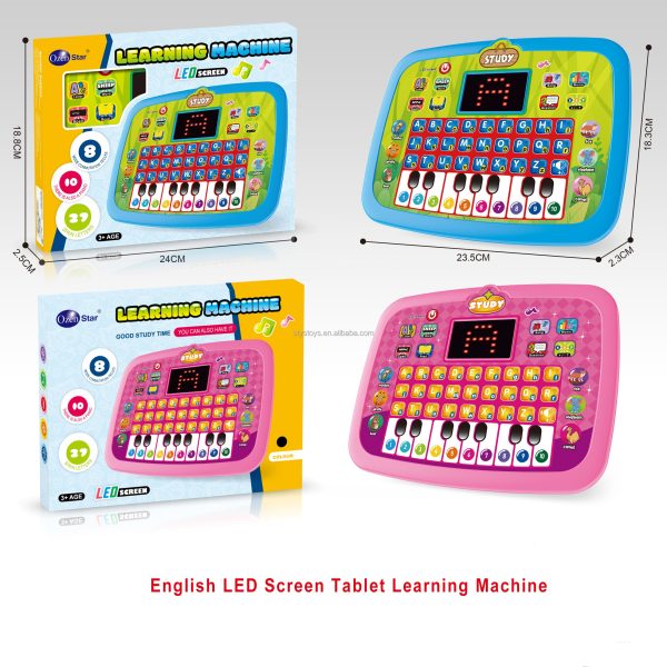 English Educational Computer LED Screen Tablet for kids